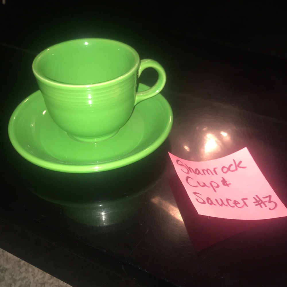 Fiestaware Shamrock Cup & Saucer #3